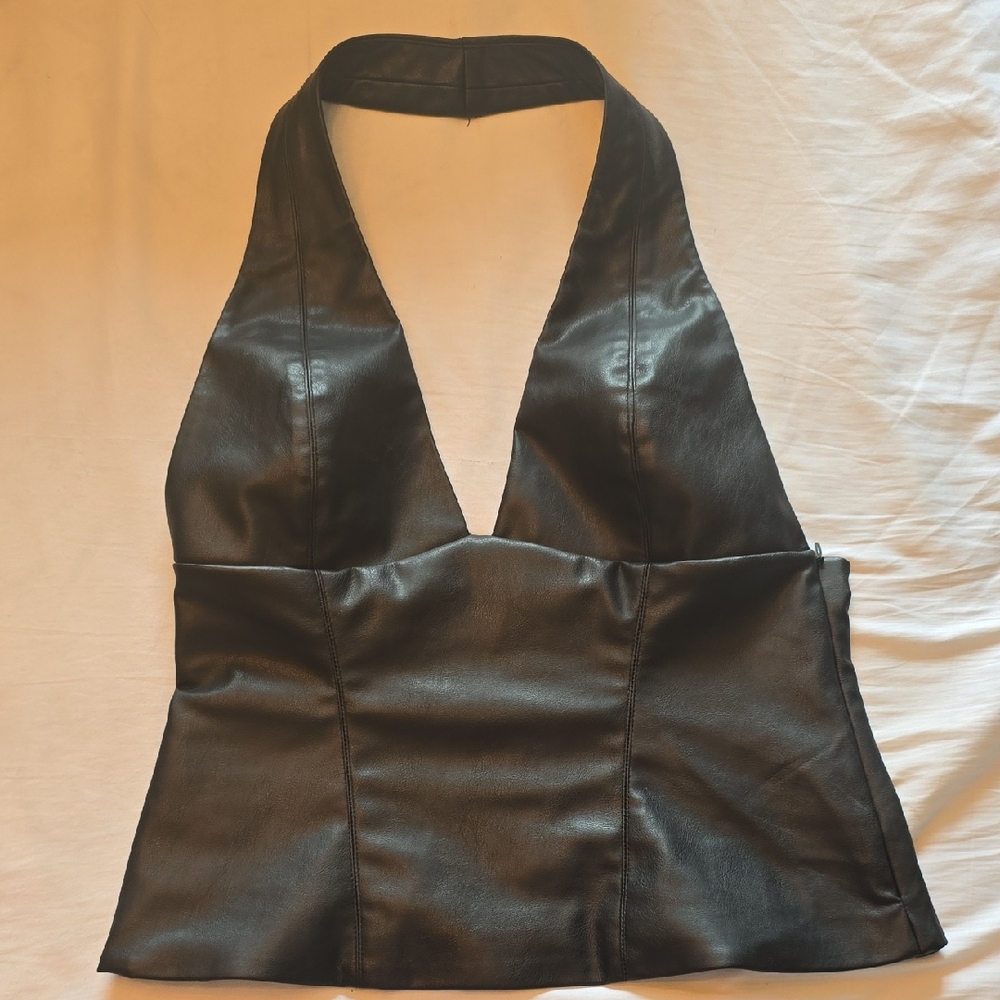Zara Black Halter Top